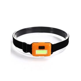 Mini 3W COB Led Head Lamp; 3 Modes Waterproof Head Lamp; Head Flashlight Outdoor Camping Night Fishing Head Lamp; Batteries Not Included; Christm (Color: orange)