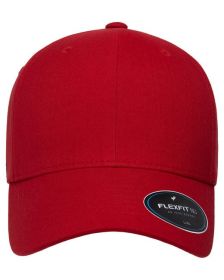 Flexfit 6100NU Adult NU Hat (Color: Red, size: S/M)