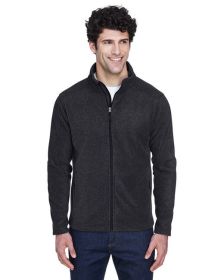 CORE365 88190T Men's Tall Journey Fleece Jacket (Color: HEATHER CHARCOAL, size: XLT)