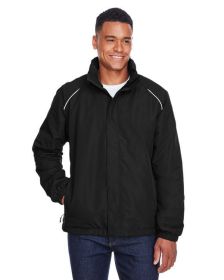 CORE365 88224 Men's Profile Fleece-Lined All-Season Jacket (Color: Black, size: XL)