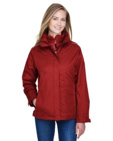 CORE365 78205 Ladies' Region 3-in-1 Jacket with Fleece Liner (Color: CLASSIC RED, size: 2XL)