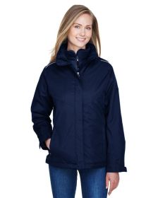 CORE365 78205 Ladies' Region 3-in-1 Jacket with Fleece Liner (Color: CLASSIC NAVY, size: XS)