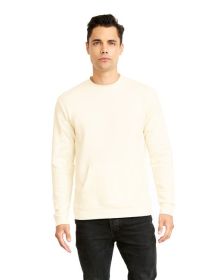 Next Level Apparel 9001 Unisex Santa Cruz Pocket Sweatshirt (Color: NATURAL, size: S)