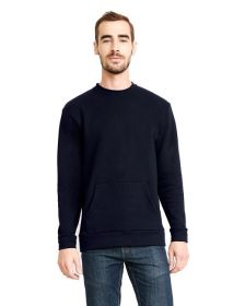 Next Level Apparel 9001 Unisex Santa Cruz Pocket Sweatshirt (Color: MIDNIGHT NAVY, size: S)