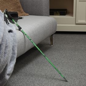 5-Section Collapsible Hiking Poles - Lightweight Trekking Poles with Secure External Lock, Adjustable Length (Color: Green)