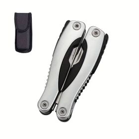 "Heavy Duty Camping Multi-Tool - Stainless Steel Pliers with Knife, Saw & Emergency Tools" (Color: Silvery camping outdoor special)